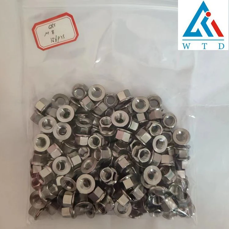M8 titanium flange nuts M8 titanium flange nuts
